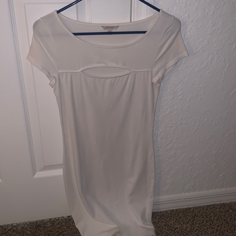 Guess white cut out dress